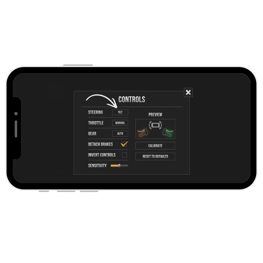 Steering Choices in traffic rider mod apk