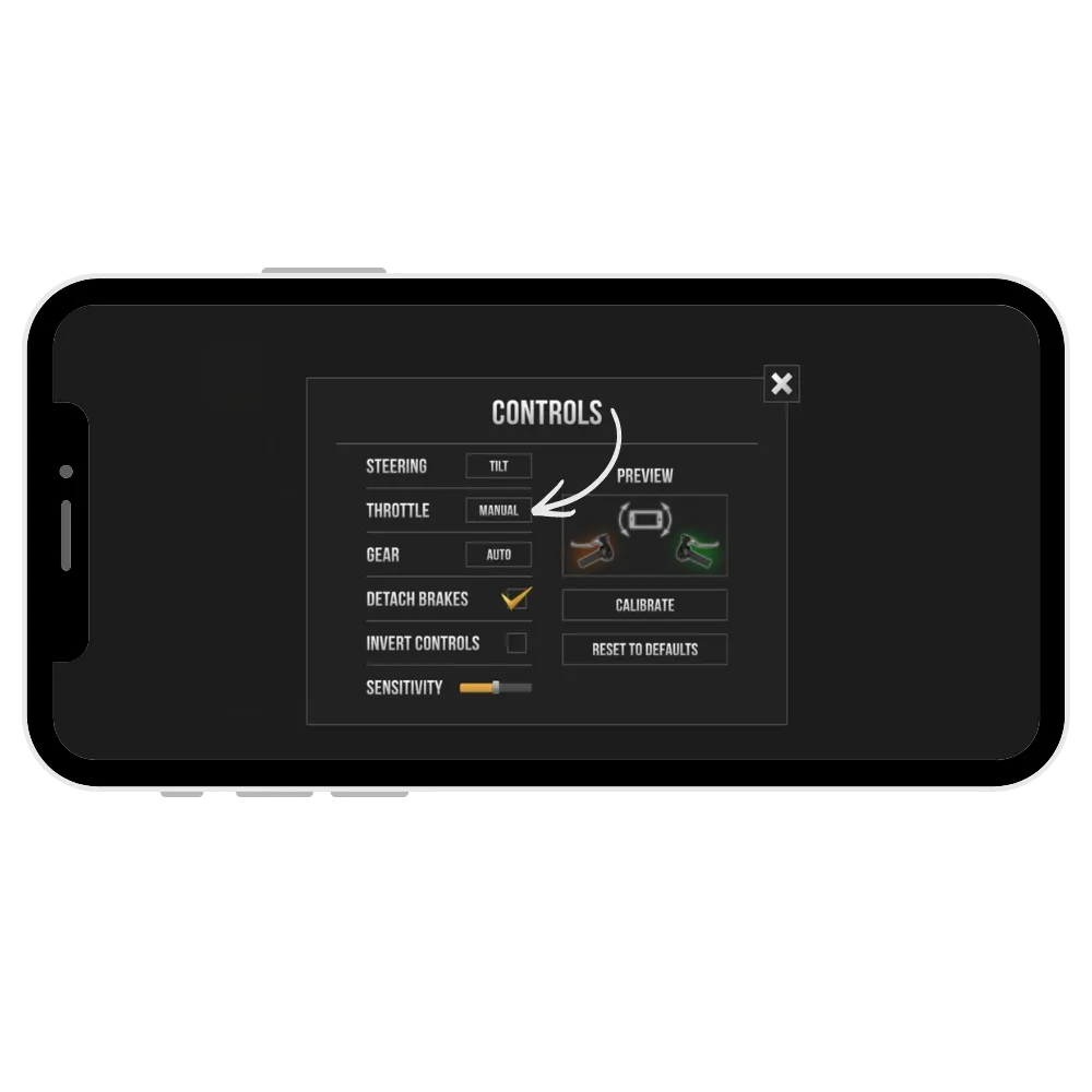 Throttle control in traffic rider mod apk