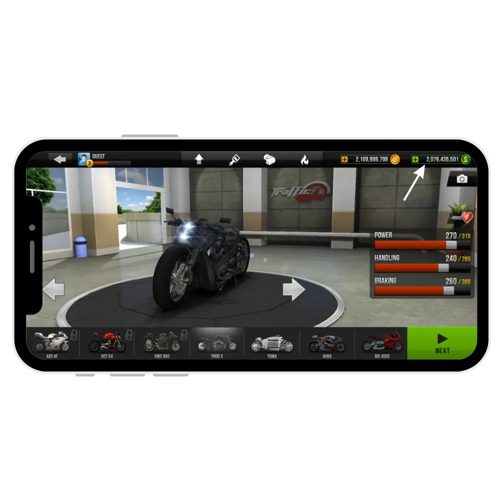 Unlimited money in traffic rider mod apk