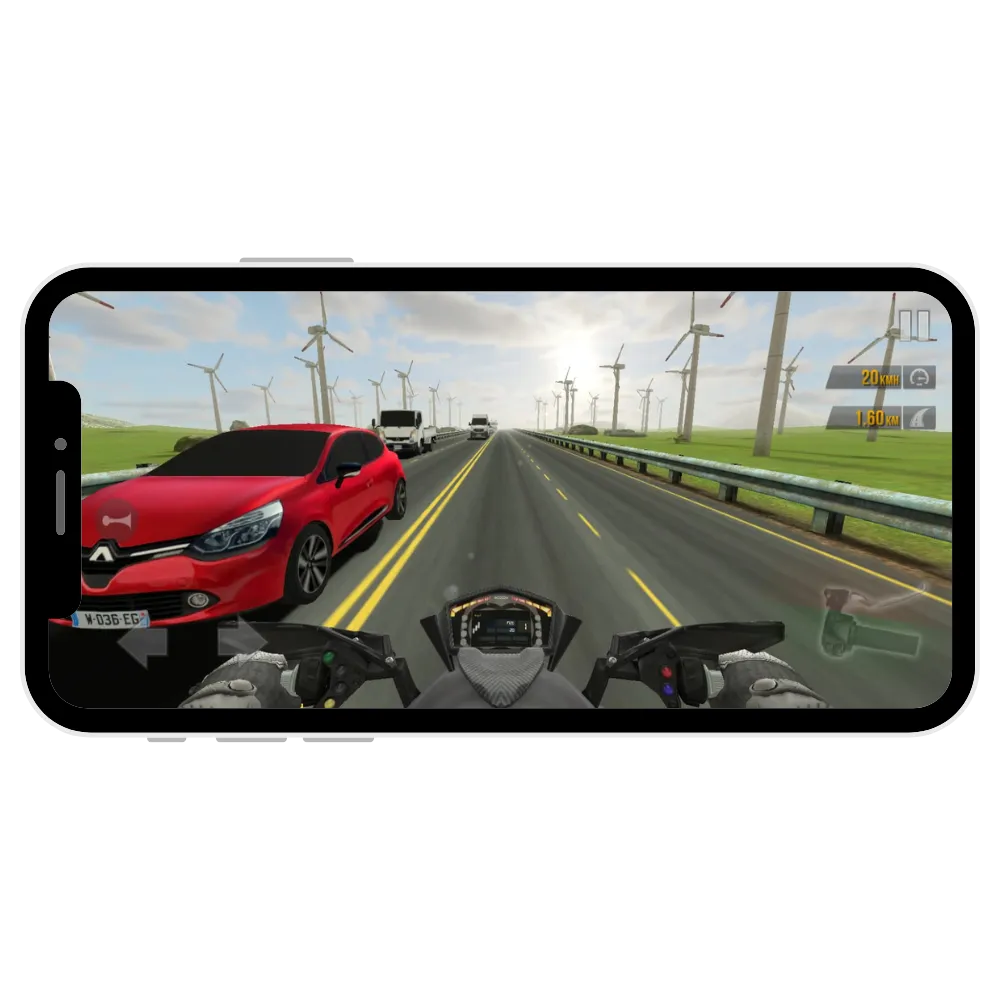 Real Ai traffic in traffic rider mod apk