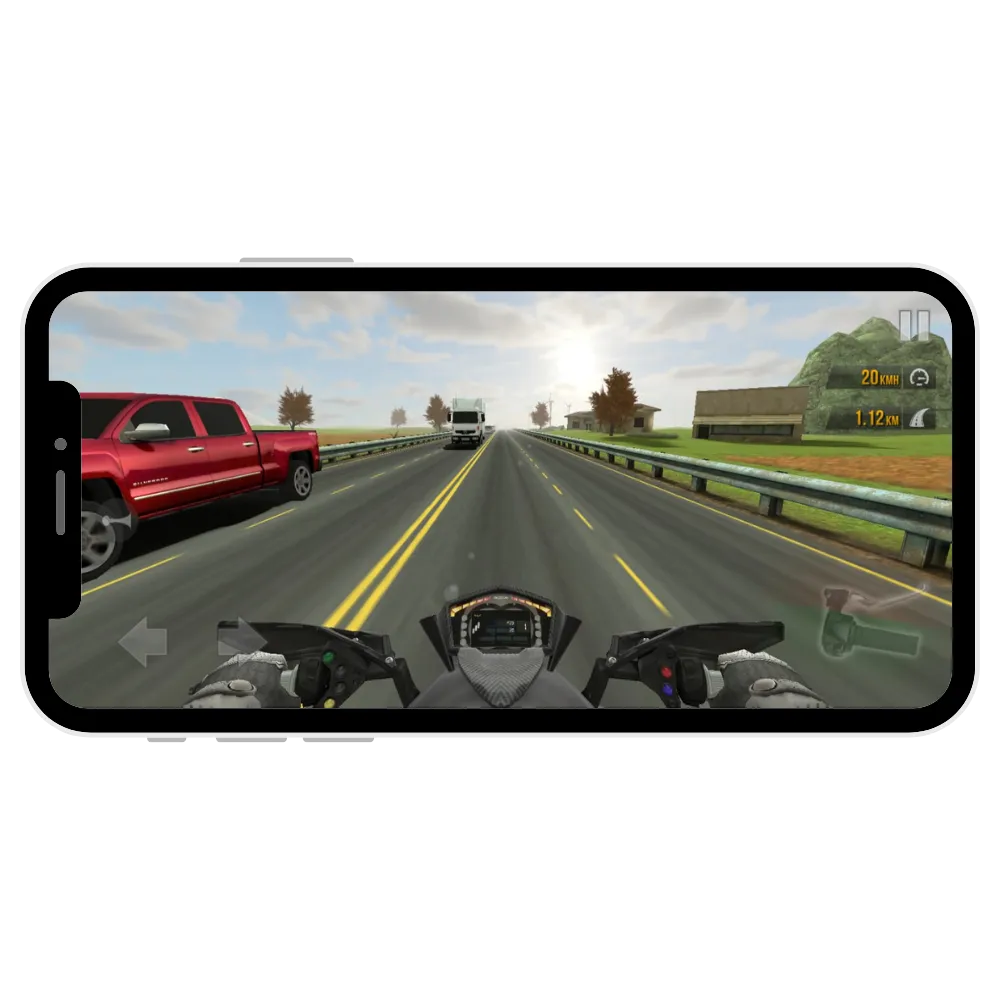 Offline gameplay in traffic rider mod apk