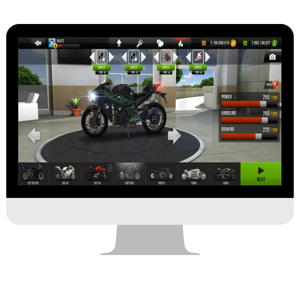 Bike customization in traffic rider mod apk for pc