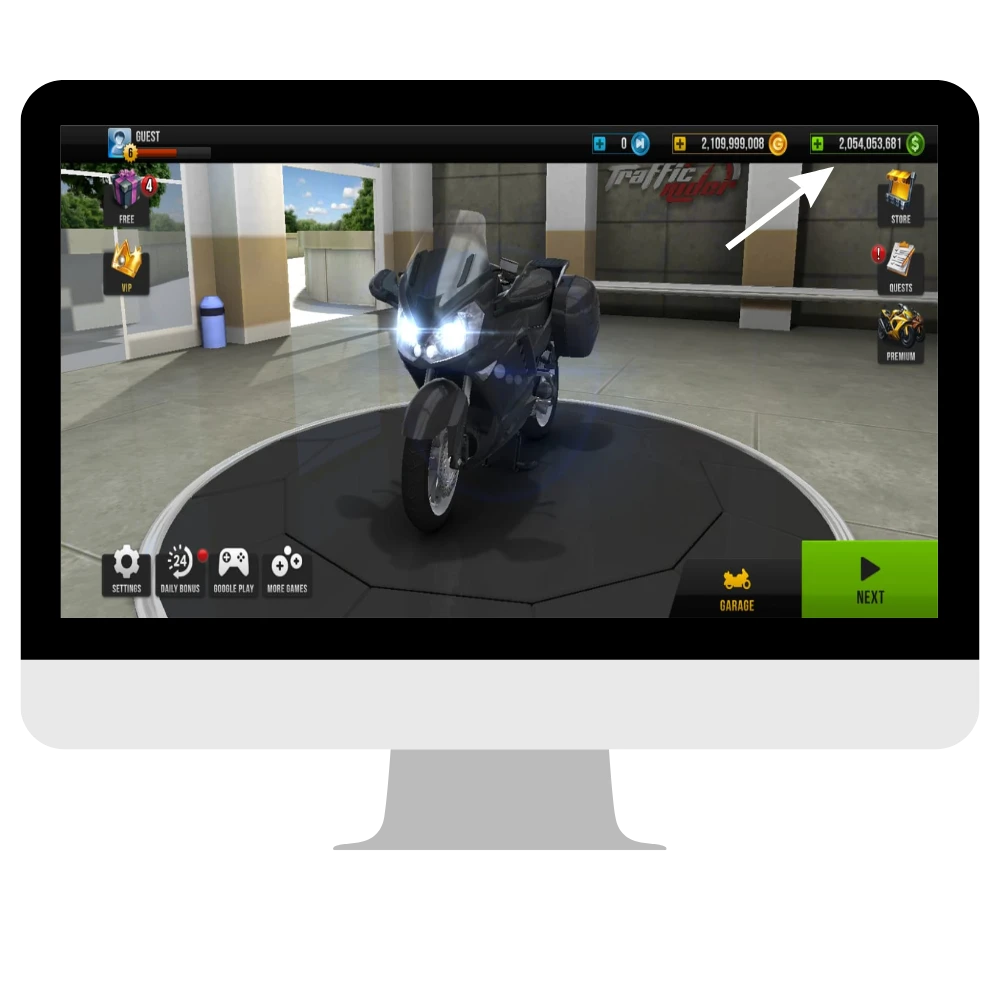 Unlimited money in traffic rider mod apk for pc