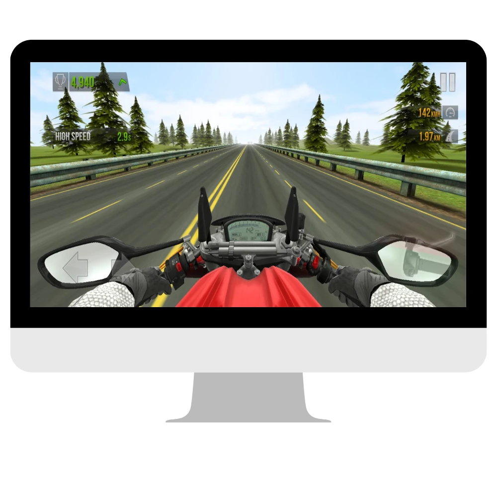 Enhanced sounds control in traffic rider mod apk for pc