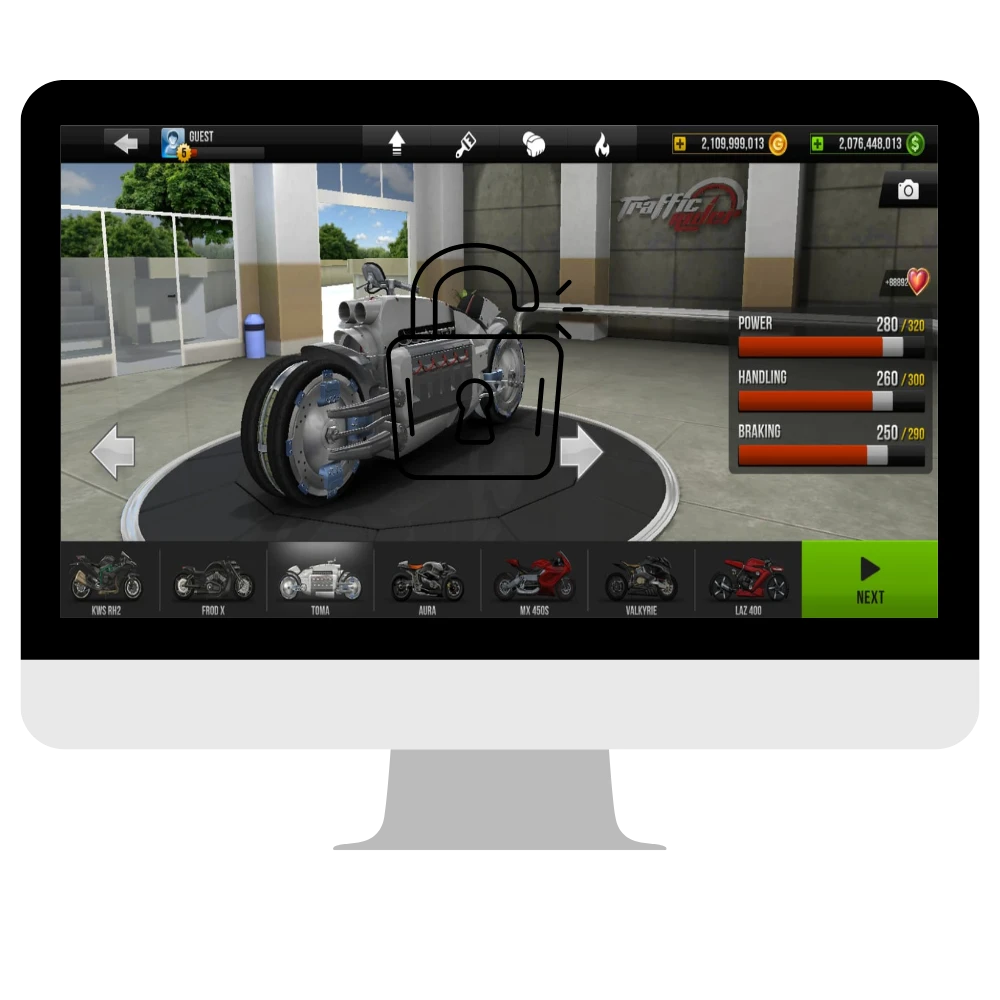 no in-app purchase Intraffic rider mod apk for Pc