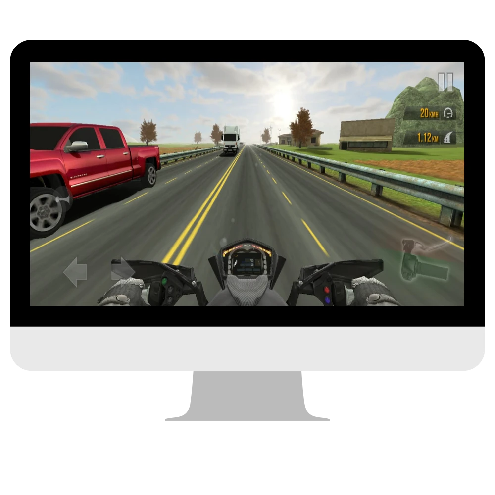 Offline Gameplay In Traffic rider mod apk for pc