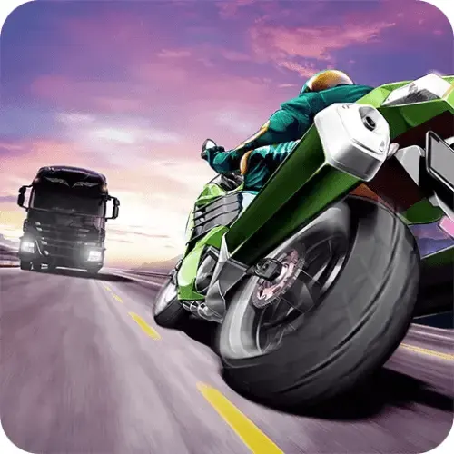 traffic rider mod apk logo in image